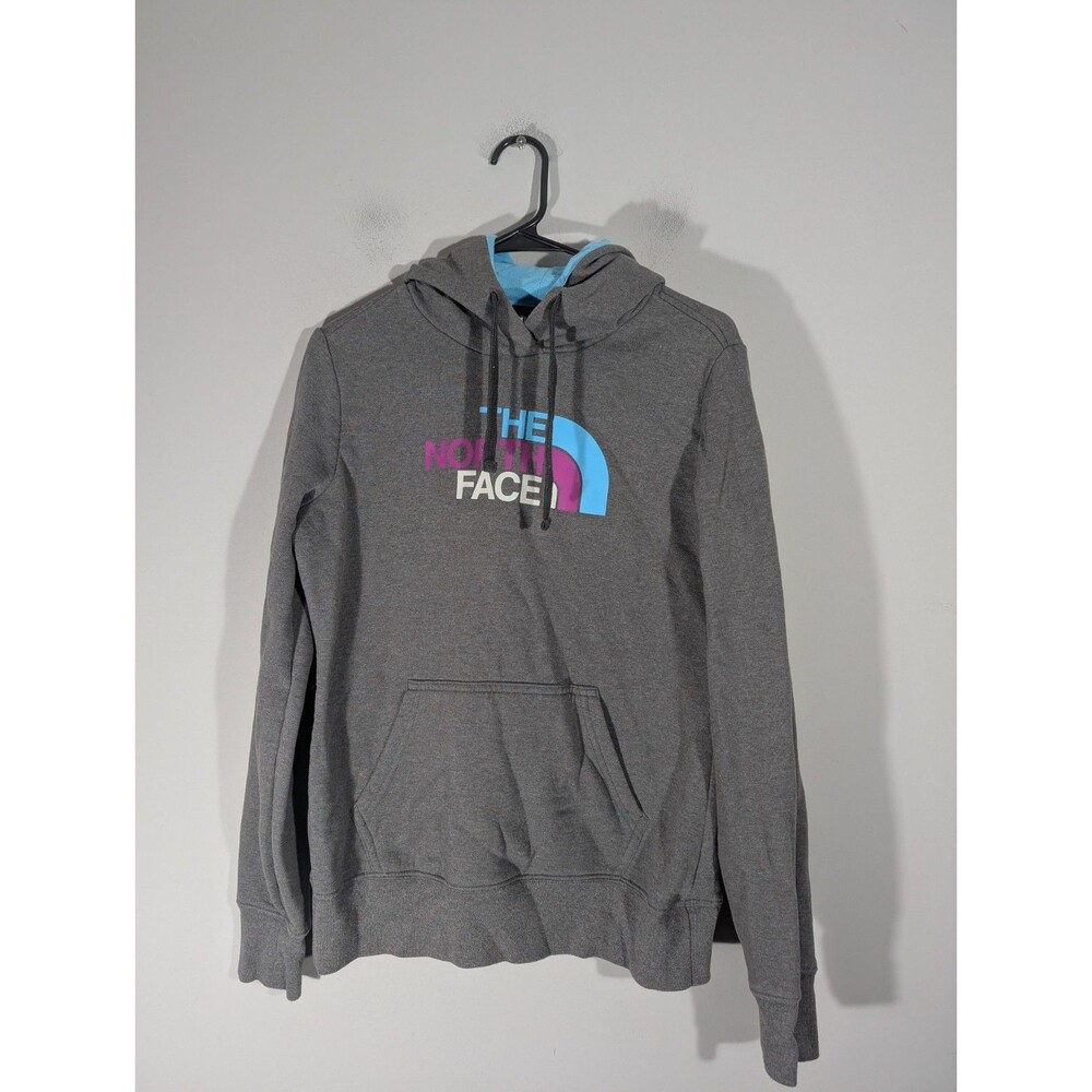 The North Face Womens Grey Athletic Hoodie Sz M Outdoor Hiking Gorpcore Training